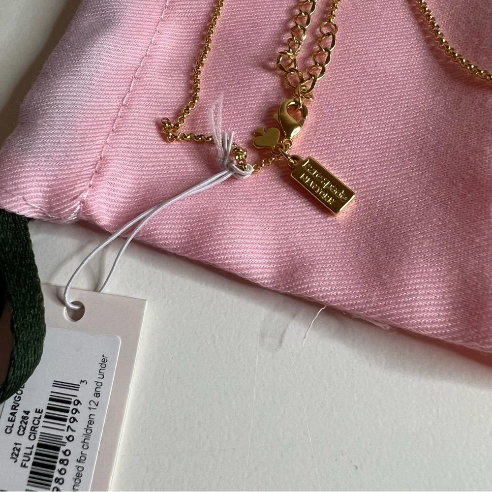 🆕 Kate Spade full circle mini pendant necklace - Picture 4 of 5